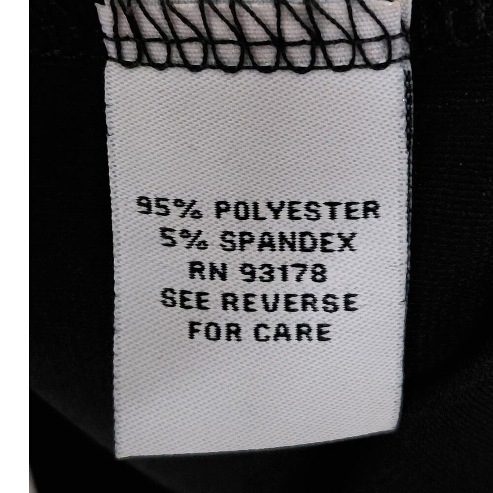 Carmen Marc Valvo Polyester Blend Black Lightweight Top Women Size M - Picture 9 of 11
